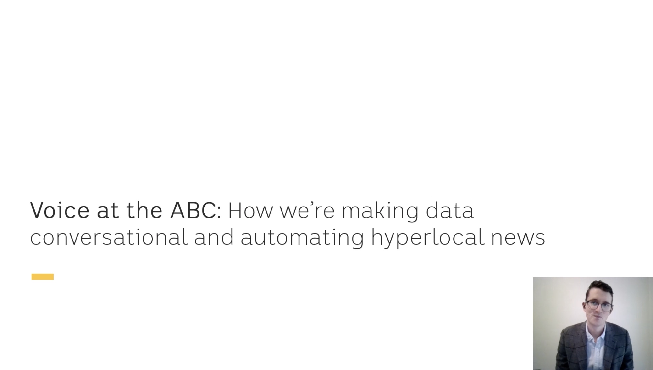 VOICE22 | Delivering Hyperlocal News with the ABC Emergency Voice App | Michael Collett